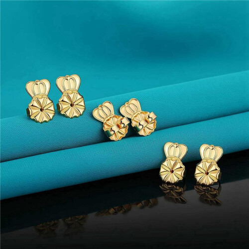 9-Pairs Earring Backs, Earring Backs Lifter para Heavy Earrings, Adjustable Hypoallergenic Secure Earring Backs(Gold) 1