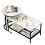 2x Nesting Coffee Table Set - White Faux Marble Top 1