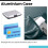 2X Aluminium Case Credit Card Holder Metal Wallet, One Size in Silver 7