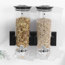 Food Jar Dispenser Safe Airtight High Capacity Grains Cereal Bucket Dispenser for Kitchen Food Storage Cereal Bucket C