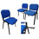 Stackable & Linkable Office Conference Visitor Community  Chairs (Set of 7-Blue) 1