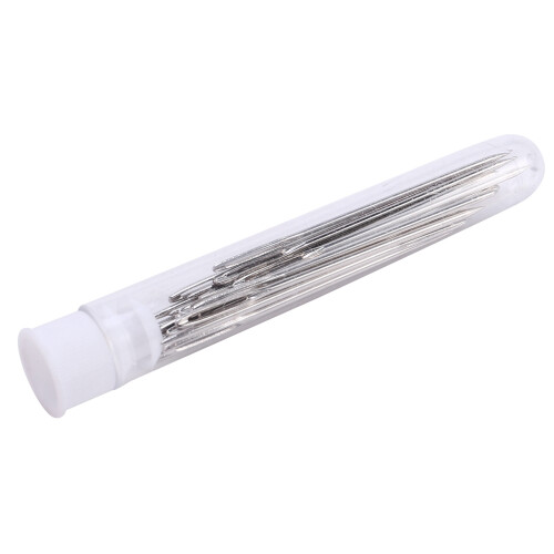 60Pcs 5.2 cm Large-Eye Stitching Needles Hand Sewing Needles for Leather Projects with Clear Bottle 2