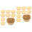 200Pcs Home Use Beige Paper Cake Cups Cupcake Baking Liners 3