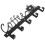5Pcs Wall Mounted Coffee Mug Holder Rack Black Metal Cup Organizer 2