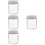 4Pcs Sealed Beige Glass Jars for Multigrain Coffee and Kitchen Storage 3