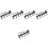 5Pcs Wall Mounted Coffee Mug Holder Rack Black Metal Cup Organizer 5