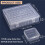3X Bead Organizer Box, A Large Transparent Box with 30PCS Small Clear Plastic Storage Containers,Portable  Box 9
