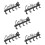 5Pcs Wall Mounted Coffee Mug Holder Rack Black Metal Cup Organizer 9