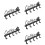 5Pcs Wall Mounted Coffee Mug Holder Rack Black Metal Cup Organizer 11