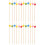 200Pcs Assorted Fruit Stick Cocktail Picks for Appetizer and Cake 5