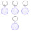 4Pièces Protections Tpu Violet Simples Pour Localisateur Usage Maison 2