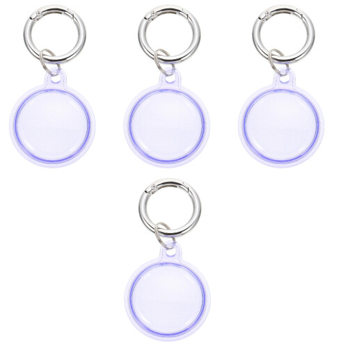 4Pièces Protections Tpu Violet Simples Pour Localisateur Usage Maison 1