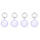 4Pièces Protections Tpu Violet Simples Pour Localisateur Usage Maison 3