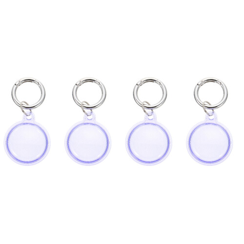 4Pièces Protections Tpu Violet Simples Pour Localisateur Usage Maison 2