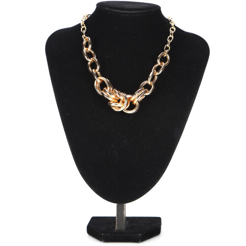 Χρυσά κολιέ Cuban Link με απλό και μοναδικό σχέδιο, εντυπωσιακό κόσμημα Punk Hip-hop, χοντρό 1