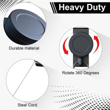 Heavy Duty Retractable Keychain with Belt Clip, 360 Retractable Keychain Heavy Duty with Wire Rope and Key