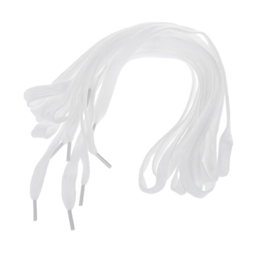 White Flat Shoelaces Sneaker Shoes Strings 4 Pairs 1