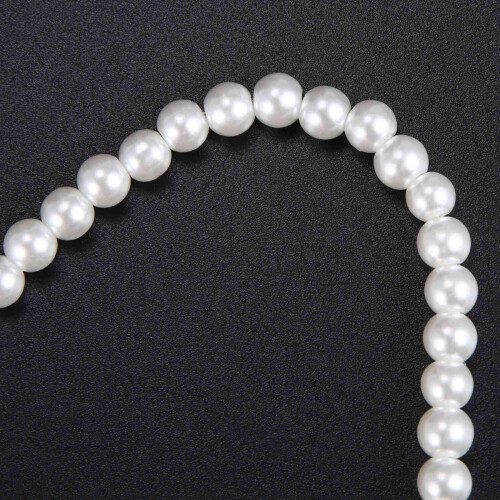 3X Charm Pearl Necklace With Metal Clasp 2