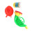 12Sets Kids Bubble Blower Cartoon Horn Shape Easy Grip Assorted Color 2