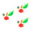 12Sets Kids Bubble Blower Cartoon Horn Shape Easy Grip Assorted Color 4