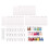 Sublimation Keychain Blanks Bulk 120Pcs Keychain Blanks Set with Rectangle Sublimation Blanks,for DIY Keychain Crafting 2