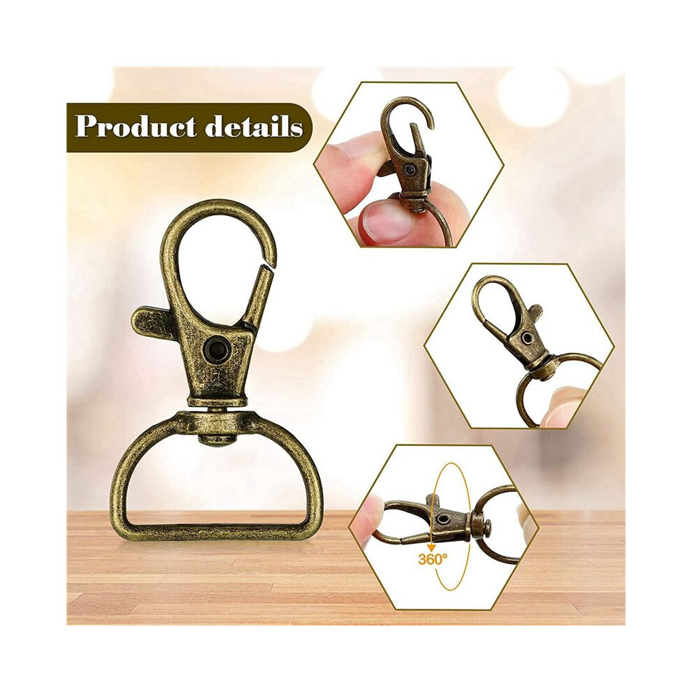 112Pcs Keychain Hooks With D Rings Set Purse Hardware For Bag Making Lanyard Snap Hooks Swivel Clasps With Slide Buckle 4713131991708