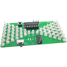 3X 5V Electronic DIY Kit Funny Electric Production Kits Precise with LED Lamp Double Layer PCB Board 84X40mm