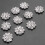 Crystal Rhinestone Button Flat Back Decoration DIY 15mm 20 Pcs Clear 7
