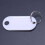 White Portable Plastic Key Fob Key Tag ID Labels 80 Pieces 9