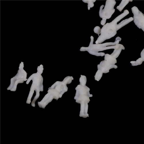Model People Figures Scale 1:200 Pack of Approx.1000pcs White Assorted Style 1