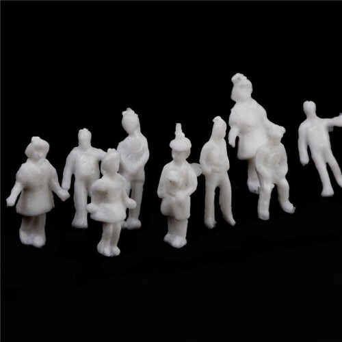 Model People Figures Scale 1:200 Pack of Approx.1000pcs White Assorted Style 2