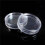 40 Pcs Small Round Transparent Plastic Coin Capsules Box 40mm 3