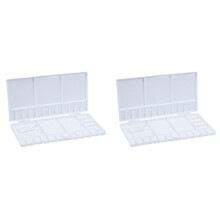 2X Art Farbwanne KÜNstler Öl Aquarell Kunststoff Palette Weiß 33 Grids Large Size