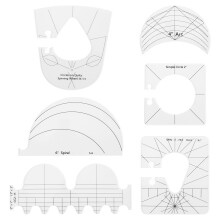 Durable and Safe Acrylic Shape Ruler, Circle Stencils for Drawing Templates for Sewing and Art, Multipurpose Transparent Stencil for Home Makers,