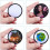 32 Pieces Sublimation Patch Blanks Quality Fabric Iron- Circular Blank Patch for Clothes, Hats, Uniforms, Backpacks 7