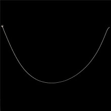 2X Schmuck Damen Kette, Edelstahl "O" Halskette, Silber - Breite 2mm - Laenge 50cm