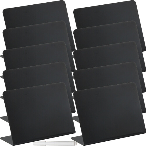 3Ensembles Mini Ardoises Noires Pour Indication, Mariage Et Buffet 1