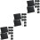 3Ensembles Mini Ardoises Noires Pour Indication, Mariage Et Buffet 5