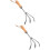 2Pcs Silver Steel Hand Rakes Wood Handle Gardening Tools for Digging 8