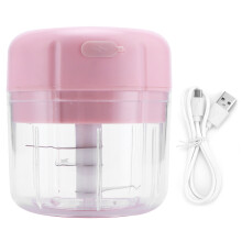 Wireless Veggie Grinder, Electric Mini Garlic Chopper with Stainless Steel Blade for Quick and Easy Portable Vegetable Mincing, USB Rechargeable Food