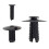 200Pcs  Lined with Fasteners Rivet Snaps Decorative Panel Snaps Suitable for 3