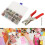 200 Sets Prong Ring Snap Button Kit with Pliers, Rust-Resistant Iron Fasteners 13