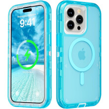 Διαφανής θήκη iPhone14Pro Max συμβατή με MagSafe – Τριπλής στρώσης μαγνητική, ανθεκτική σε