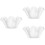 3Pièces Bols En Céramique Blancs Élégants Usage 5