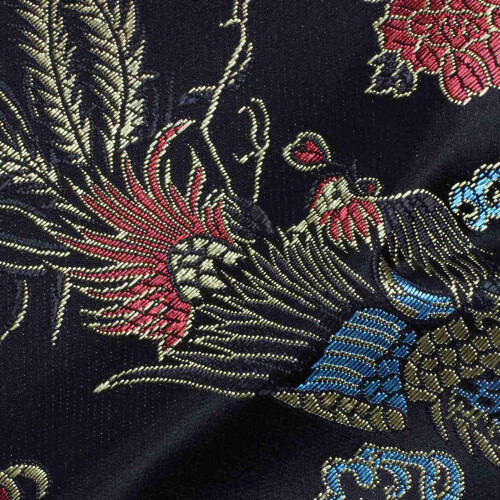 3pz 135cm Dragon E Phoenix Katana Samurai Sword Bag Tissu Black 2