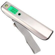 Balanza digital portátil y duradera para equipaje, balanza colgante de alta precisión con pantalla LCD retroiluminada, capacidad de 110 lb/50 kg,