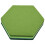 10Pcs/Set Hexagon  Board Hexagonal  Wall Sticker Multifunction 3D Decorative Home Message Board Green Series 5