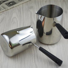 2X Long Handle Wax Melting Pot Candle Soap Melts Pot Scented Wax Melts Metal Coffee Pitcher Latte, 350ML