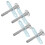 16Pcs Spring Loaded Iron Latches Silver for and Cage Doors 7