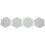 10Pcs/Set Hexagon  Board Hexagonal  Wall Sticker Multifunction 3D Decorative Home Message Board Green Series 9